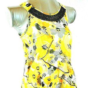 Pogo Club girls XL yellow SEQUINED top (J)E1MTD